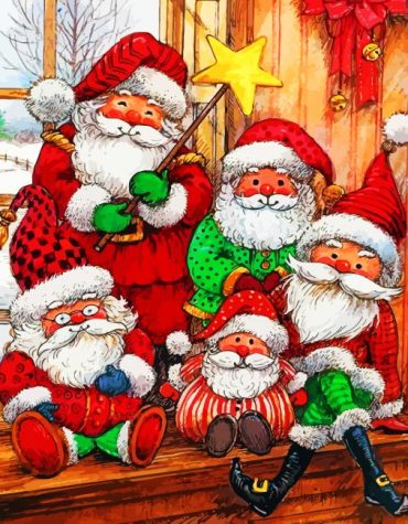 Christmas Santa Paint By Numbers
