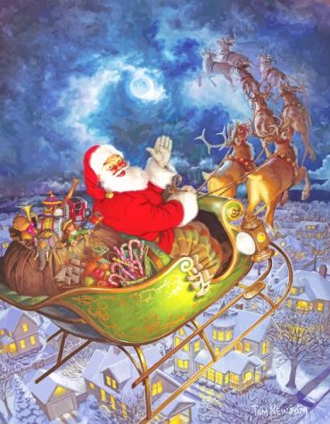 Santa Christmas Celebration Paint By Numbers