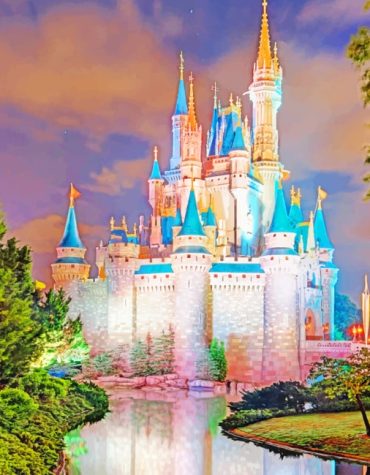 Cinderella Castle Disney Paint By Numbers