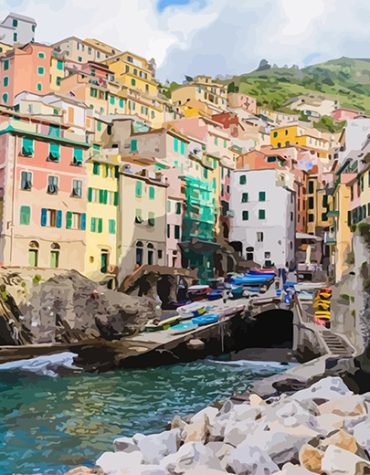 Manarola Scenic View Paint By Numbers