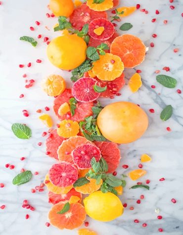 Citrus Fruit Medley Paint By Numbers