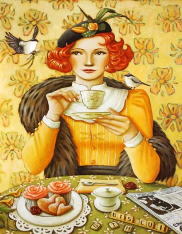 Coffee Time Woman Paint By Numbers
