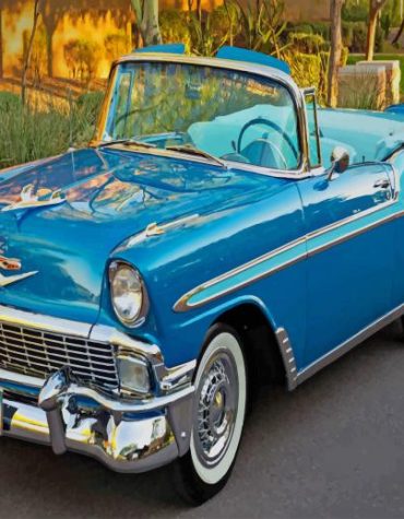 Vintage Chevy Bel Air Paint By Numbers