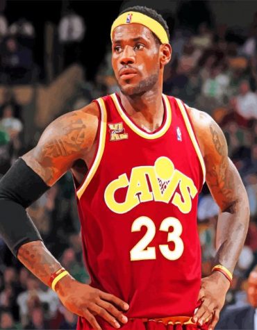 Cleveland Cavaliers Star LeBron Paint By Numbers