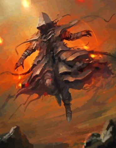 Cloaked Figure Fantasy Paint By Numbers