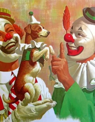 Colorful Circus Clowns Paint By Numbers
