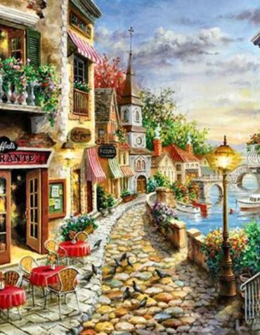 Cobbled Streets of Naples Paint By Numbers