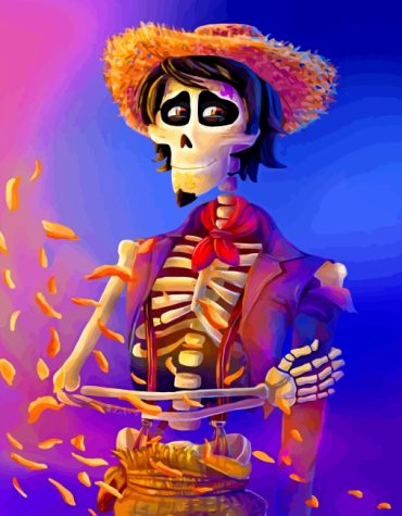 Coco Hector Skeleton Paint By Numbers