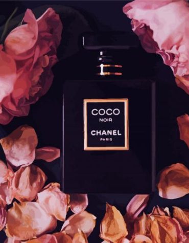 Coco Noir Perfume Roses Paint By Numbers