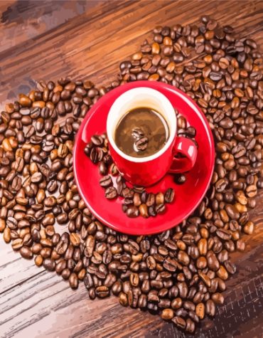 Coffee Bean Harmony Paint By Numbers