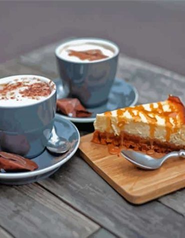 Coffee and Cake Delight Paint By Numbers