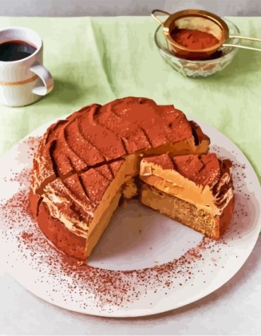 Coffee and Cake Delight Paint By Numbers