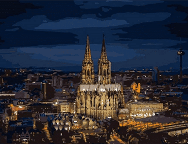 Cologne City Cathedral Paint By Numbers