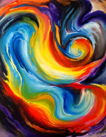 Colorful Abstract Painting Paint By Numbers