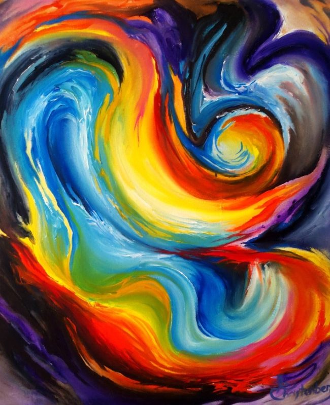 Colorful Abstract Painting Paint By Numbers