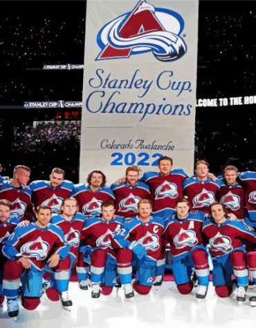 Colorado Avalanche Ice Hockey Paint By Numbers