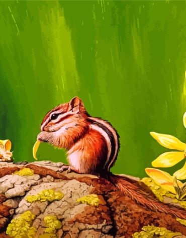 Colorado Chipmunk Fun Paint By Numbers