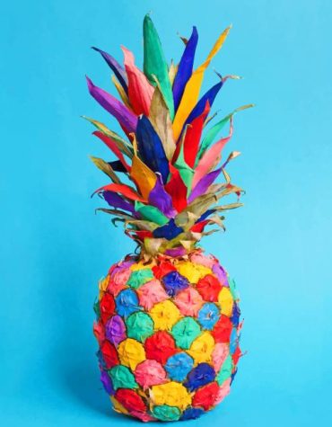 Colorful Pineapples Fruit Paint By Numbers
