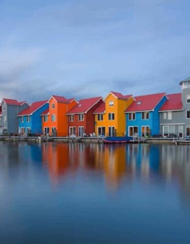 Colorful Dutch Houses Paint By Numbers