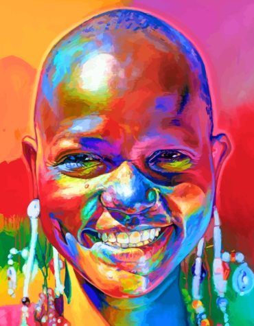 Colorful African Beauty Paint By Numbers