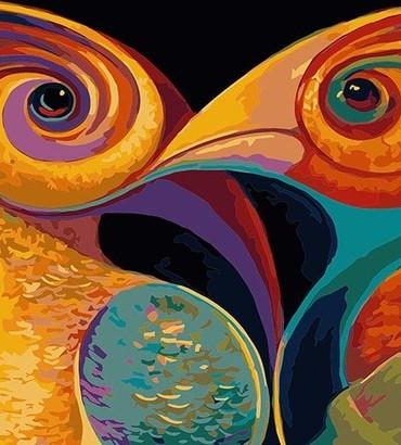 Colorful Birds Artistry Paint By Numbers