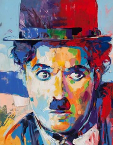 Colorful Charlie Chaplin Pop Art Paint By Numbers