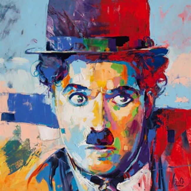 Colorful Charlie Chaplin Pop Art Paint By Numbers