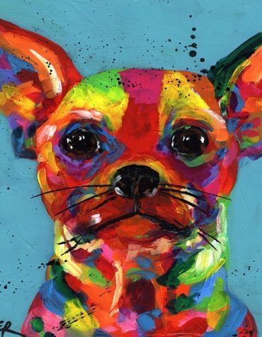 Colorful Chihuahua Dog Paint By Numbers