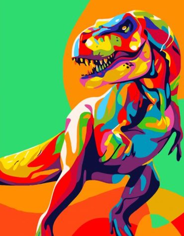 Colorful Dinosaur Fun Paint By Numbers