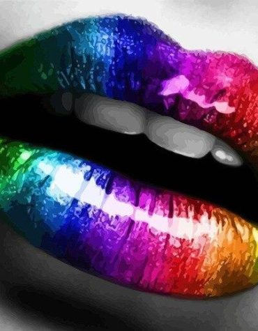 Colorful Lips Women Paint By Numbers