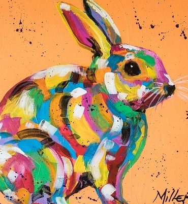 Colorful Rabbit Art Paint By Numbers