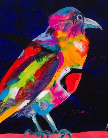 Rainbow Raven Paint By Numbers