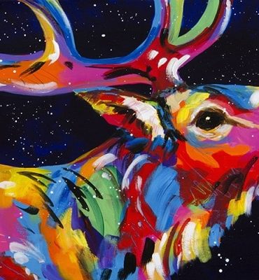 Colorful Deer Paint By Numbers