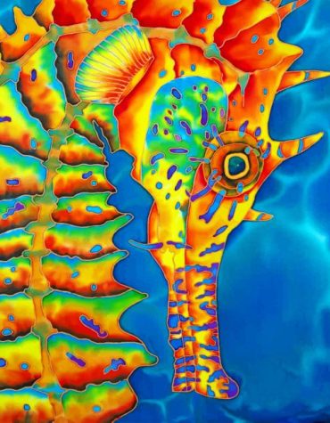 Colorful Seahorse Animals Paint By Numbers