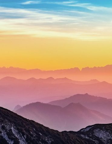 Colorful Mountain Scene Paint By Numbers