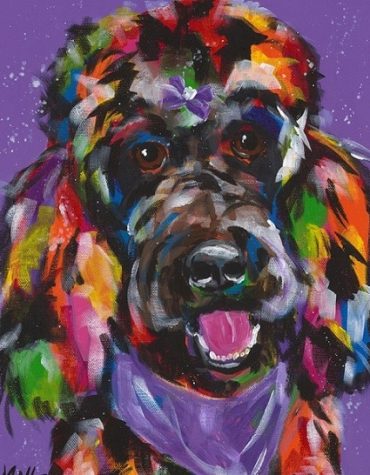 Colorful Poodle Art Paint By Numbers