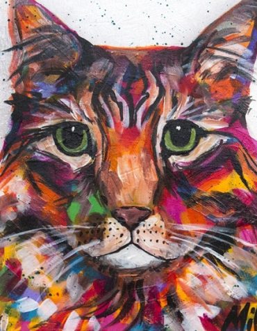 Colorful Cat Masterpiece Paint By Numbers