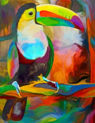 Colorful Toucan Paint By Numbers