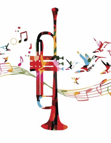 Colorful Trumpet Music Still Life Paint By Numbers