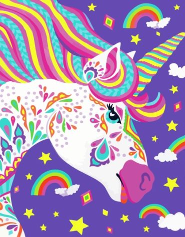Colorful Unicorn Animals Paint By Numbers