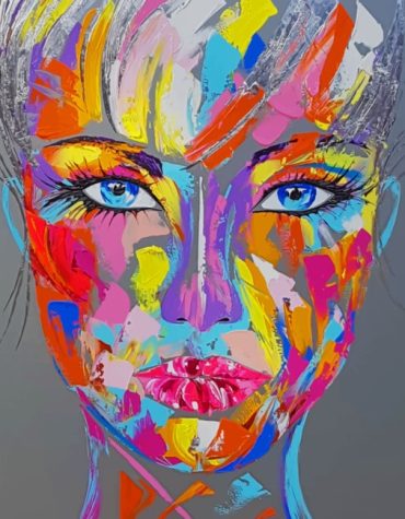 Colorful Faces in Vibrant Paint By Numbers