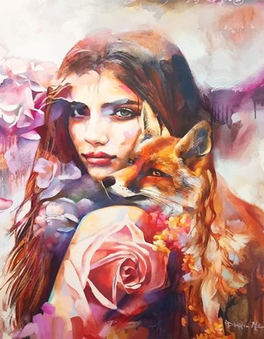 Colorful Fox Woman Art Paint By Numbers