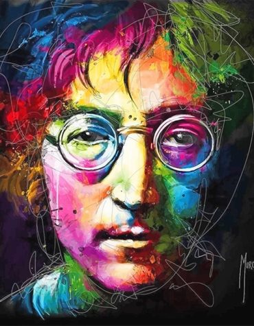 Colorful John Lennon Art Paint By Numbers