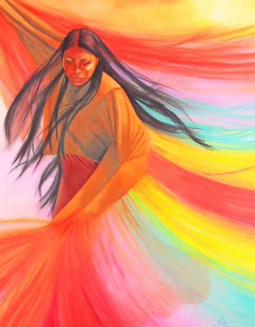 Colorful Native Woman Paint By Numbers