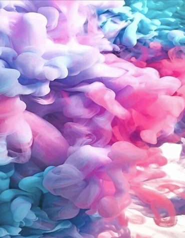 Colorful Abstract Smoke Paint By Numbers