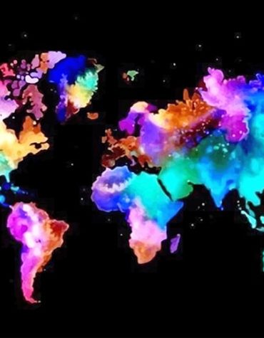 World Map Colors Paint By Numbers