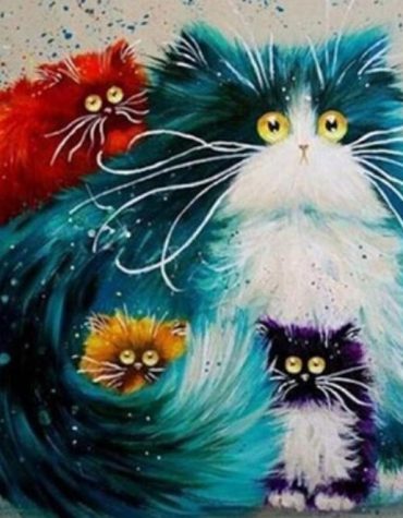 Colorful Cat Creations Paint By Numbers