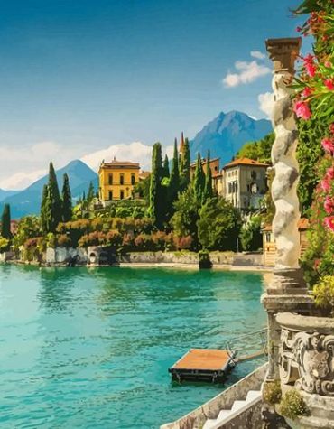 Lake Como Landscape Paint By Numbers