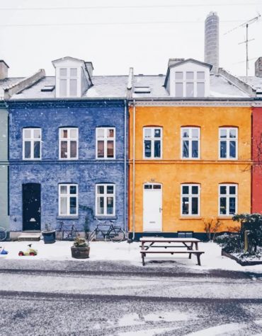 Copenhagen Winter Streets Paint By Numbers