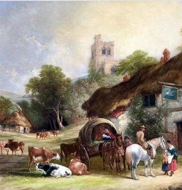 Vintage Country Village Paint By Numbers